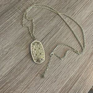 Kendra Scott Gold Long Pendant Necklace